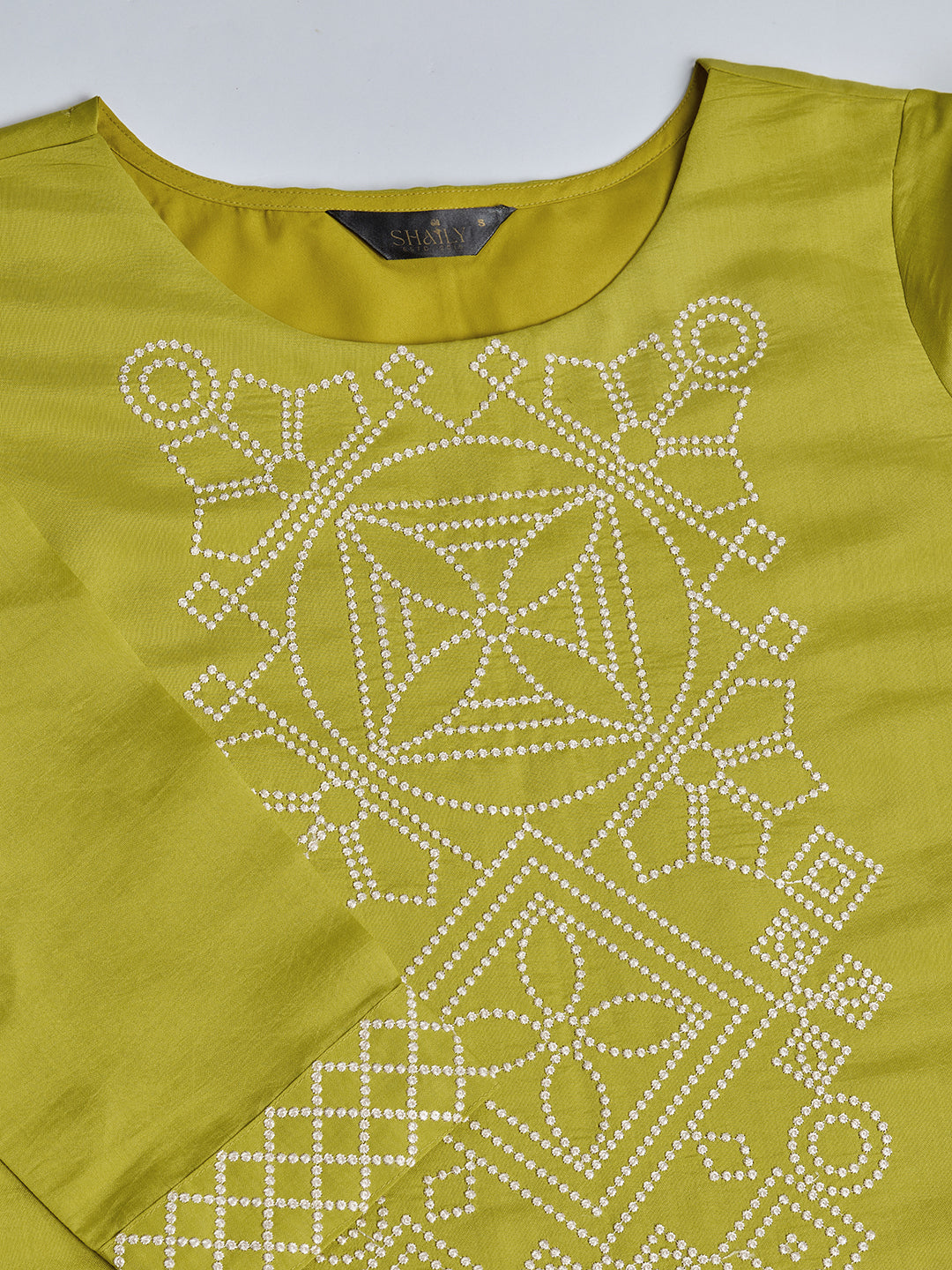 Women's Yellow Silk Blend Embroidered Kurta set with dupatta