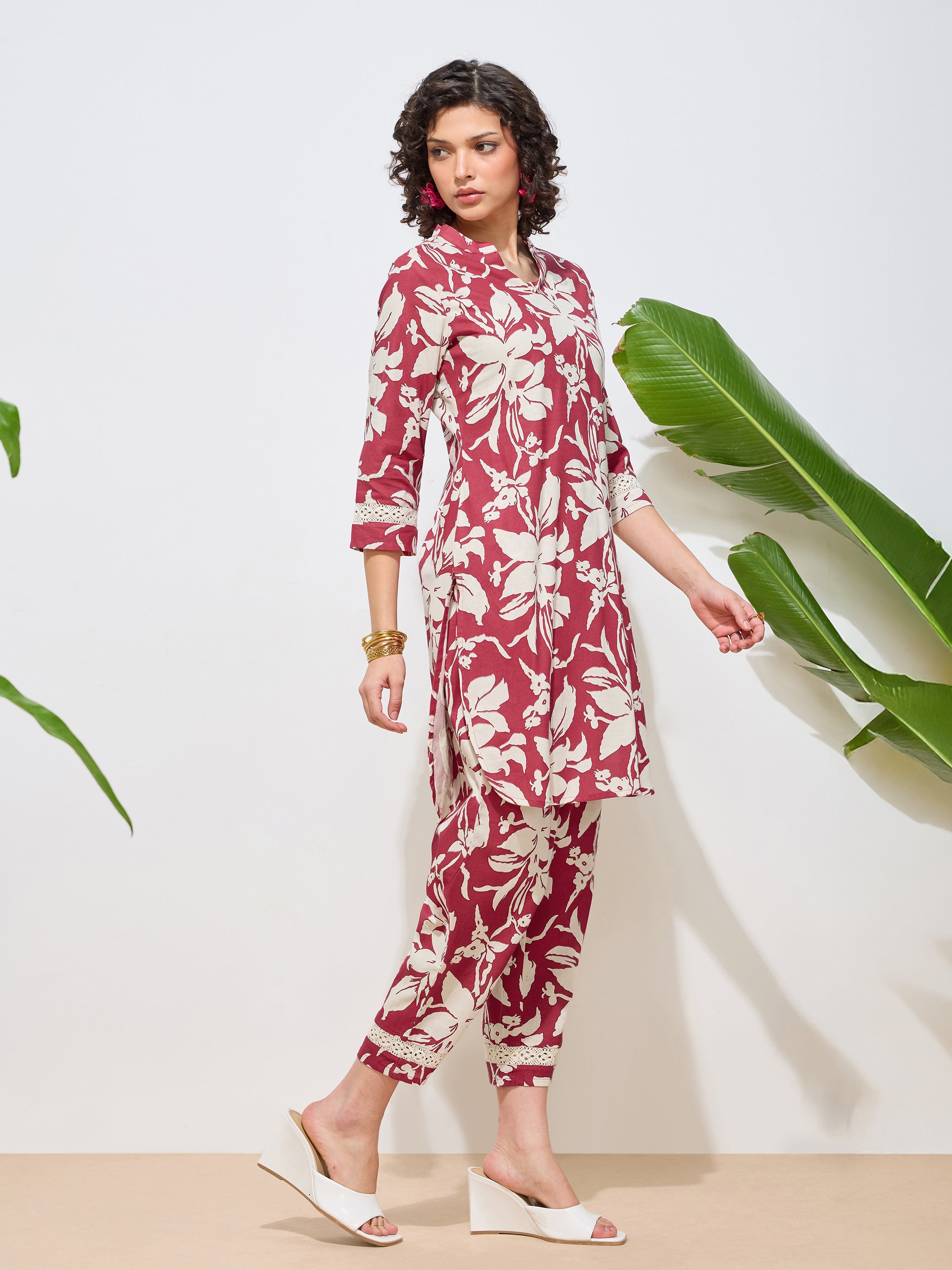 Women's Rani Floral Printed Pure Flex Cotton Co-ord Set