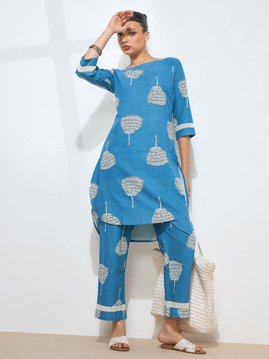 Women's Rama Floral Printed Pure Flex Cotton Co-ord Set