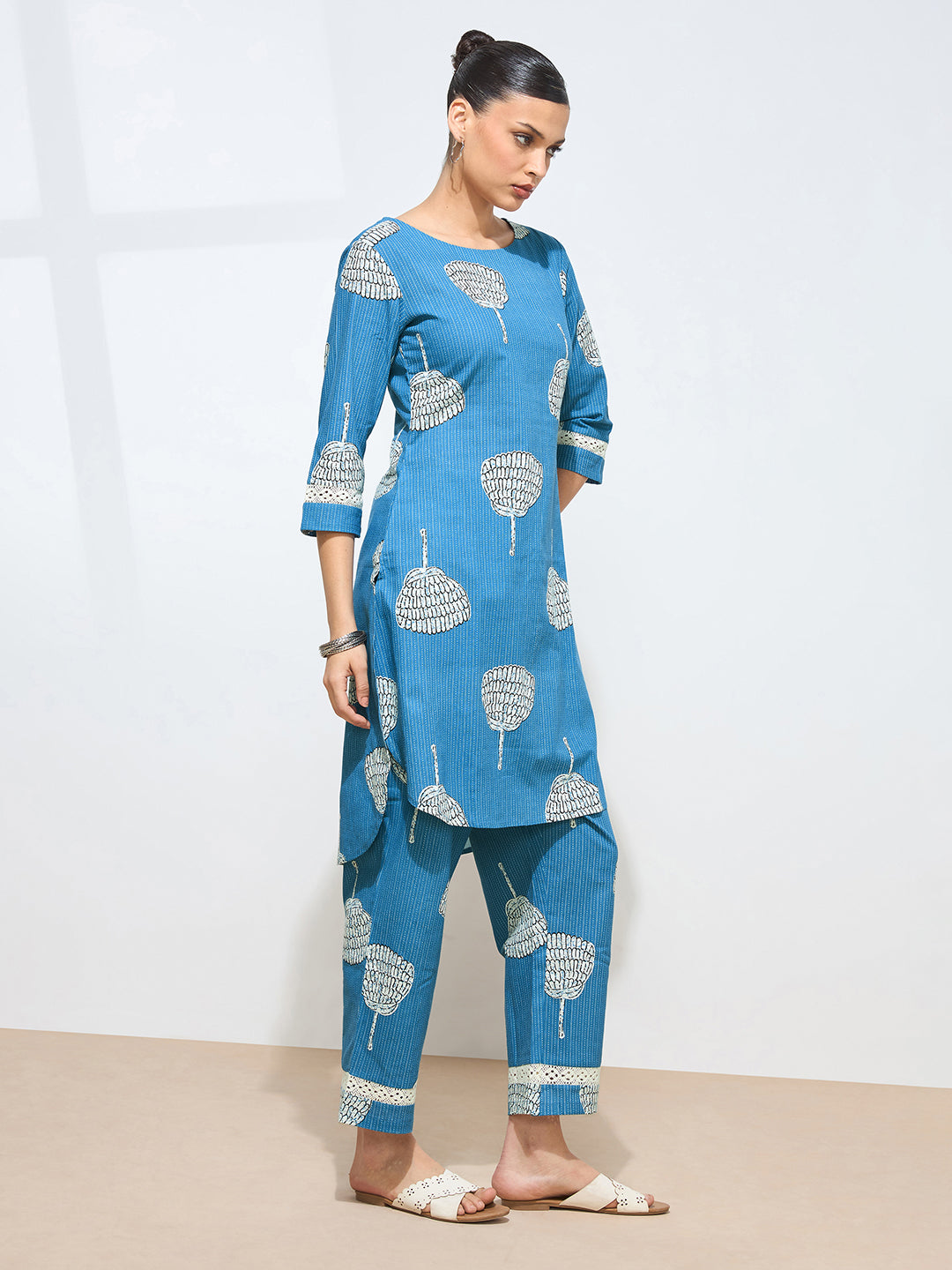 Women's Rama Floral Printed Pure Flex Cotton Co-ord Set