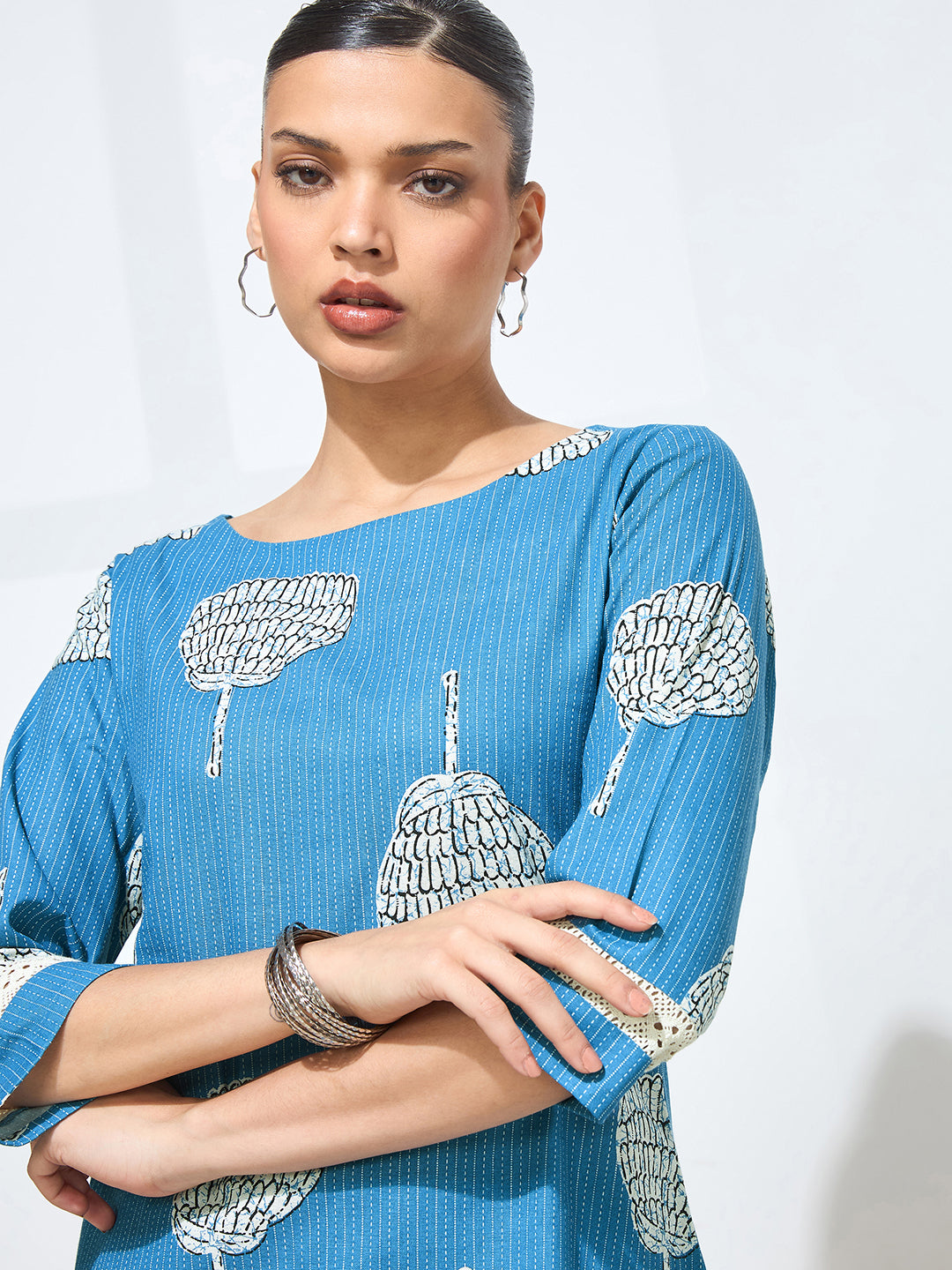 Women's Rama Floral Printed Pure Flex Cotton Co-ord Set