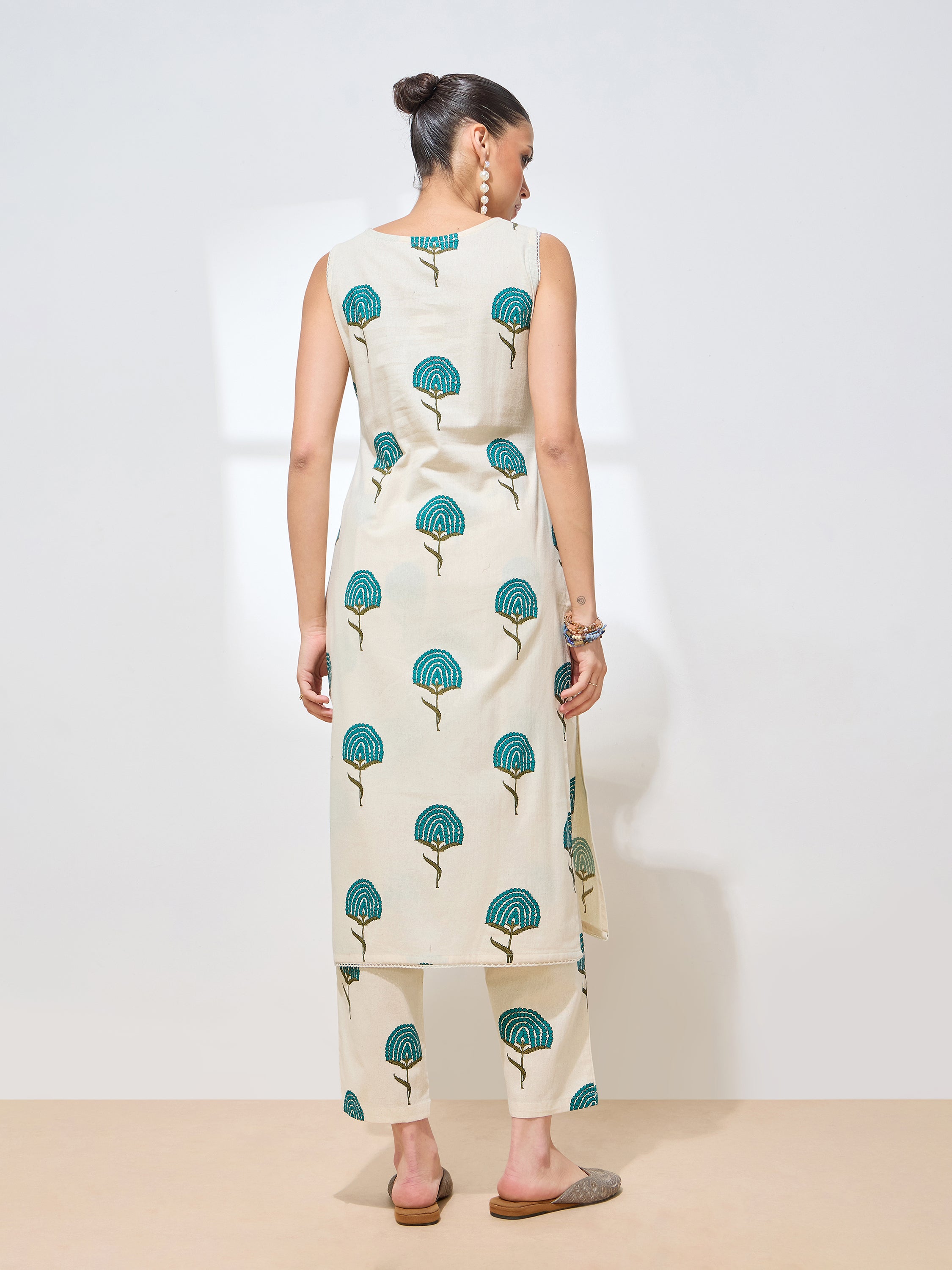 Women's Rama Floral Printed Pure Flex Cotton Co-ord Set