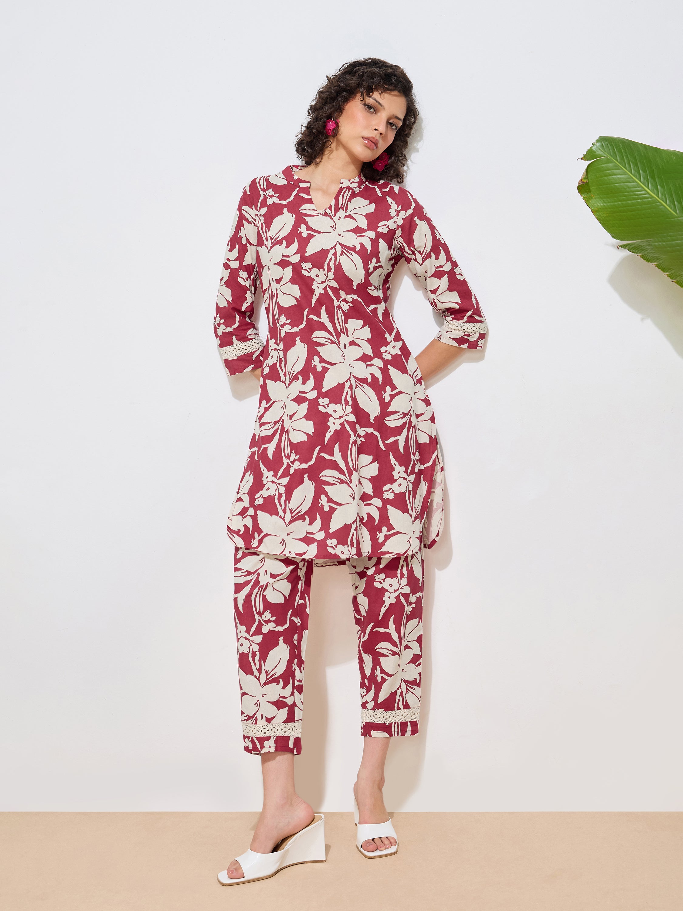 Women's Rani Floral Printed Pure Flex Cotton Co-ord Set