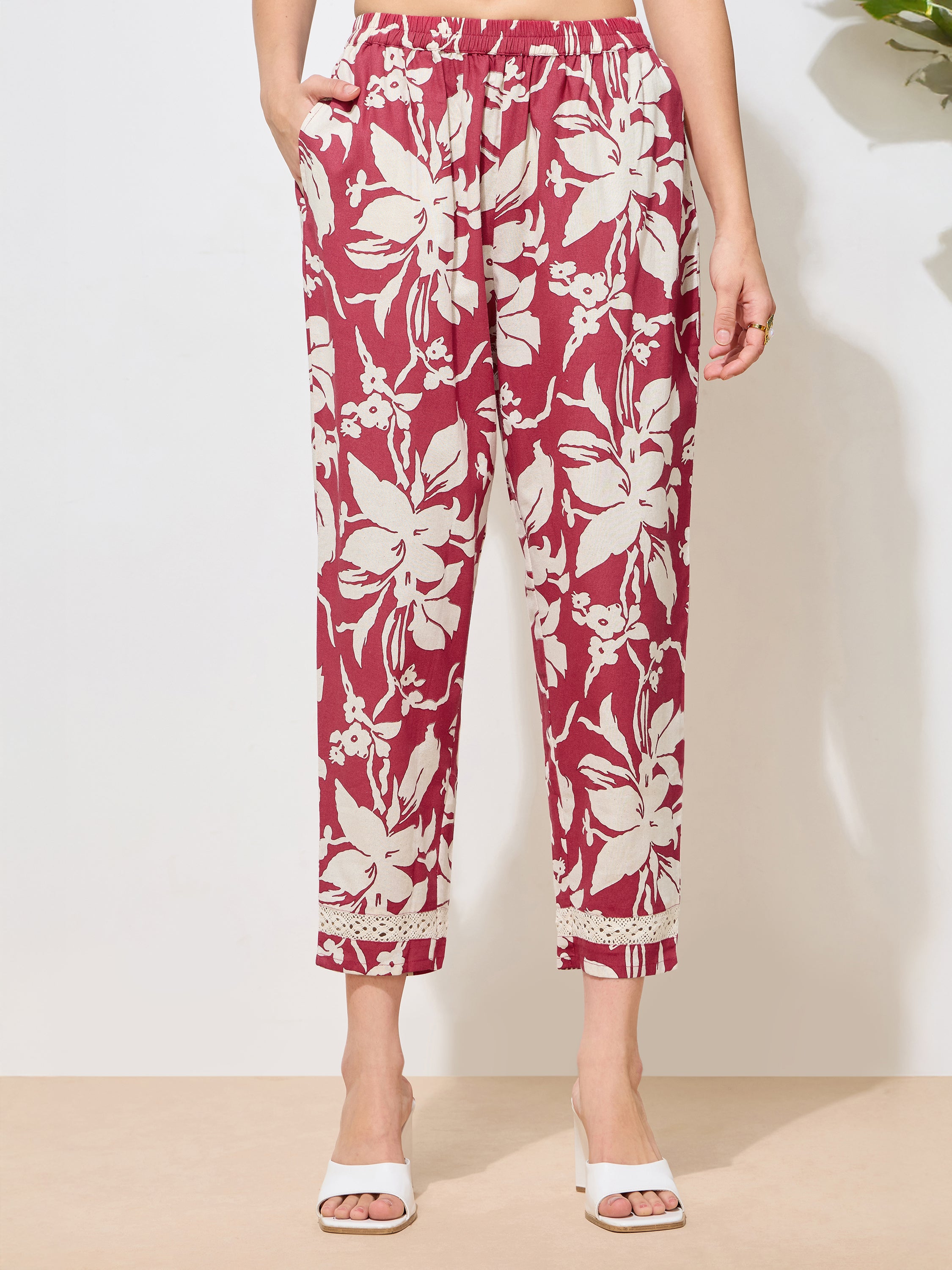 Women's Rani Floral Printed Pure Flex Cotton Co-ord Set