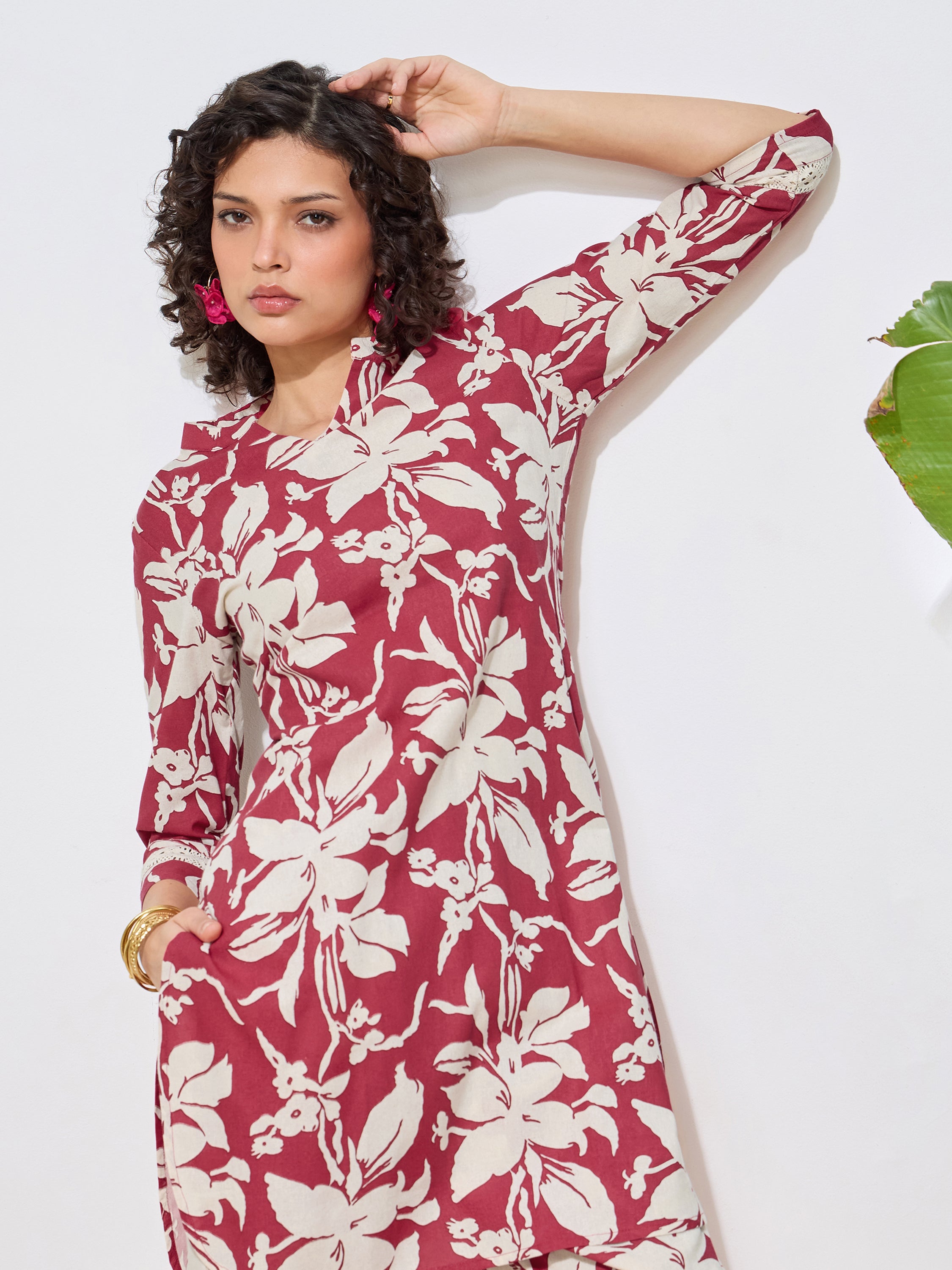 Women's Rani Floral Printed Pure Flex Cotton Co-ord Set