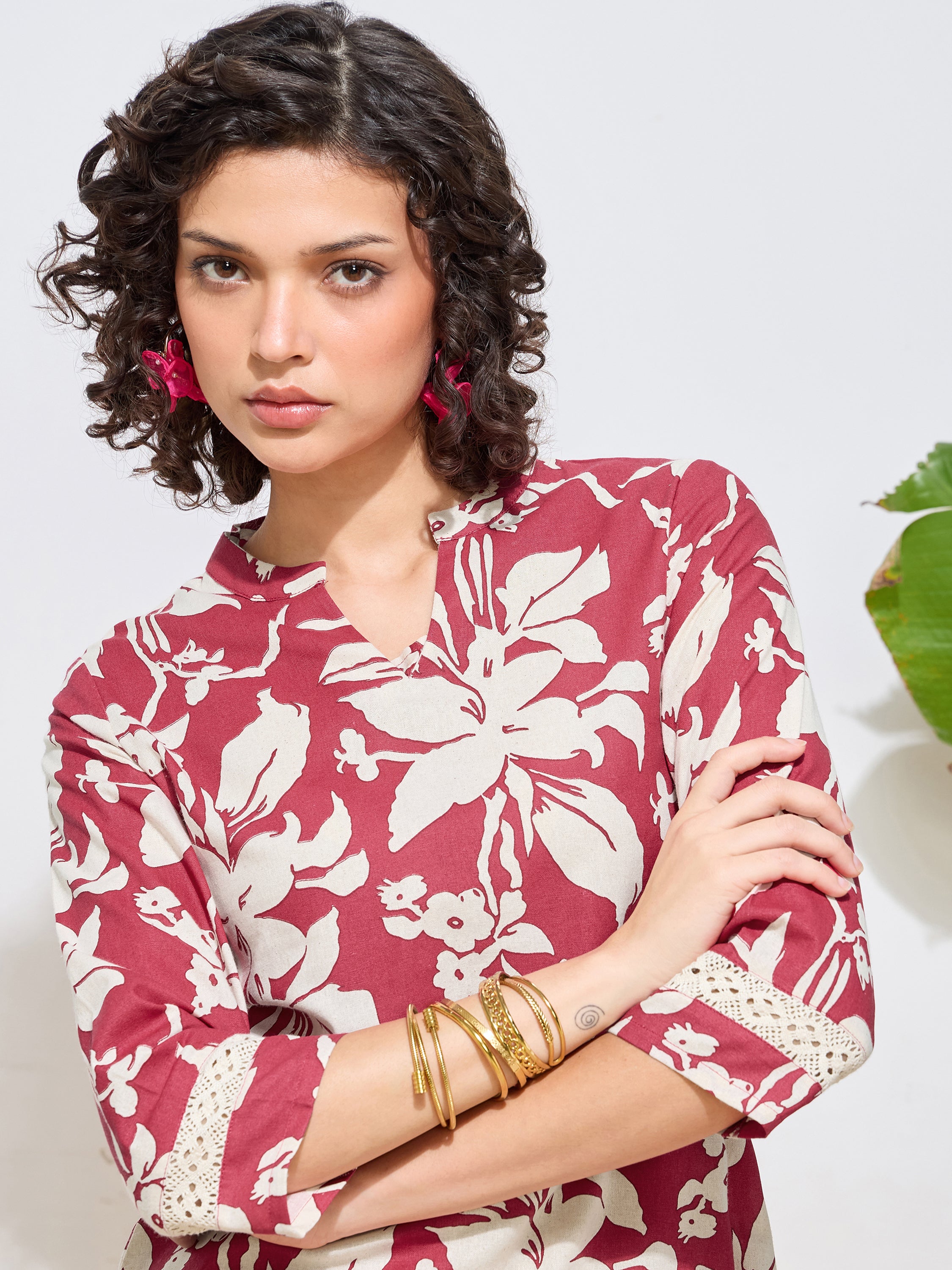 Women's Rani Floral Printed Pure Flex Cotton Co-ord Set