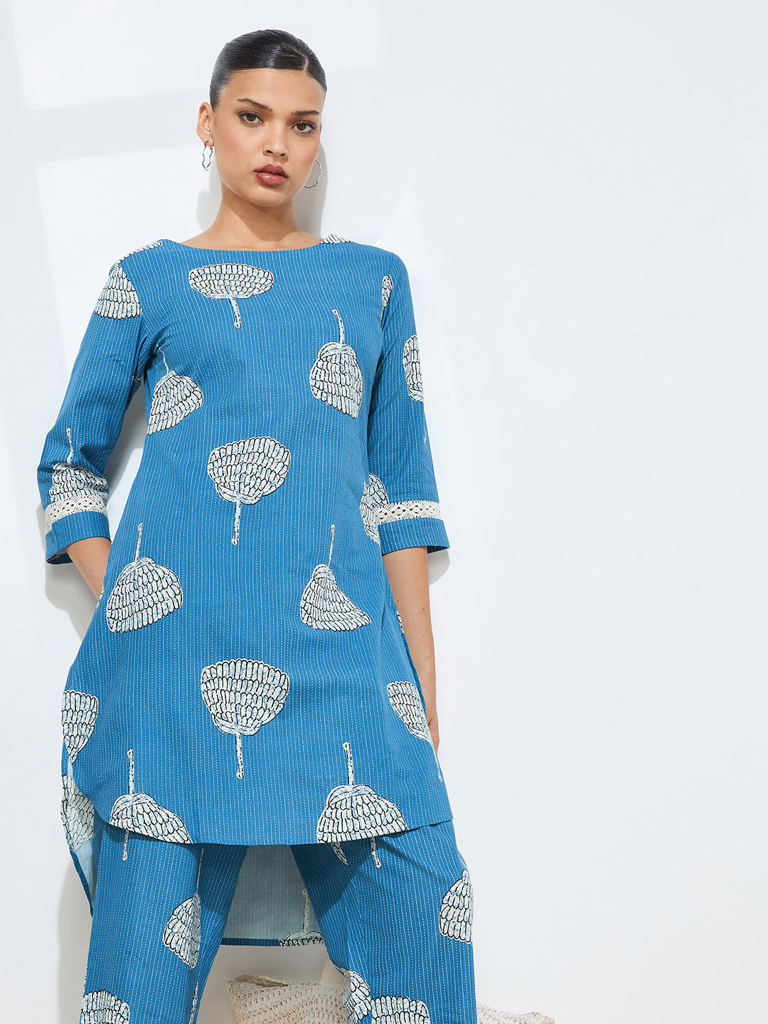 Women's Rama Floral Printed Pure Flex Cotton Co-ord Set