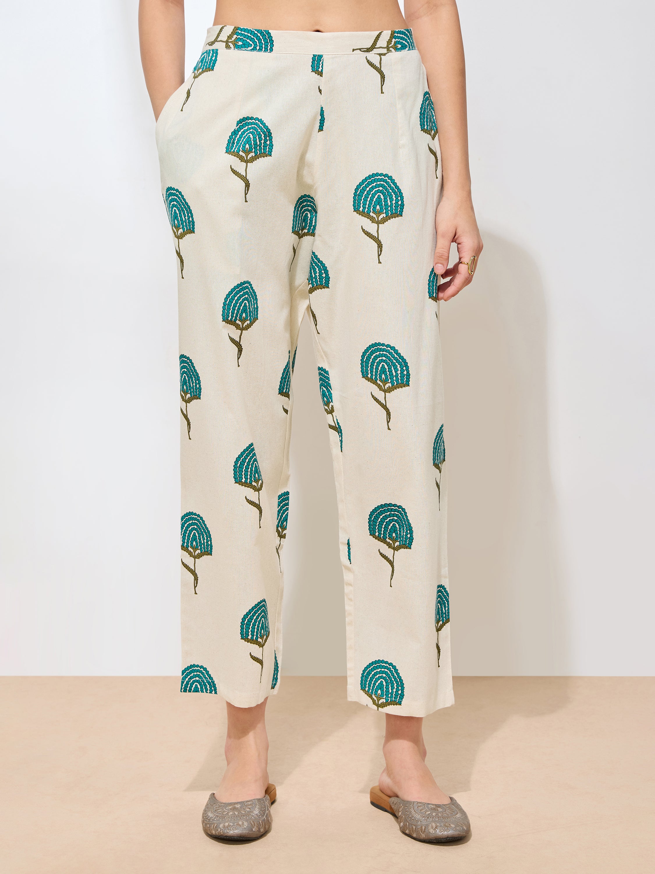 Women's Rama Floral Printed Pure Flex Cotton Co-ord Set