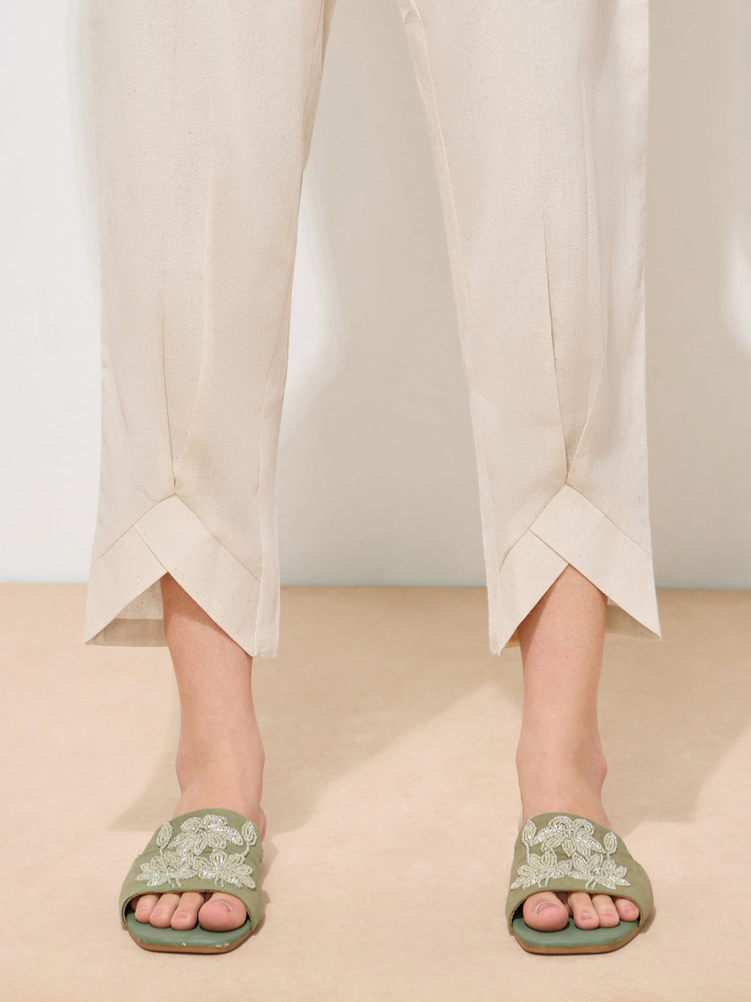 Women's Olive Green Floral Printed Pure Flex Cotton Co-ord Set